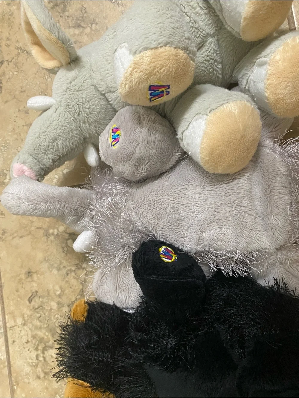 Lot of 6 Ganz Webkinz & Lil'Kinz Plush Toys Turtle, Bear, Koala, Elephants Bird